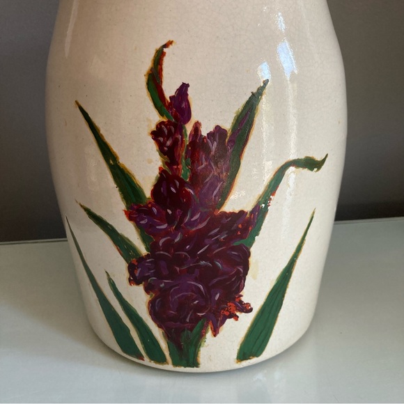 Vintage Stoneware Lidded Cookie Jar - Picture 2 of 7